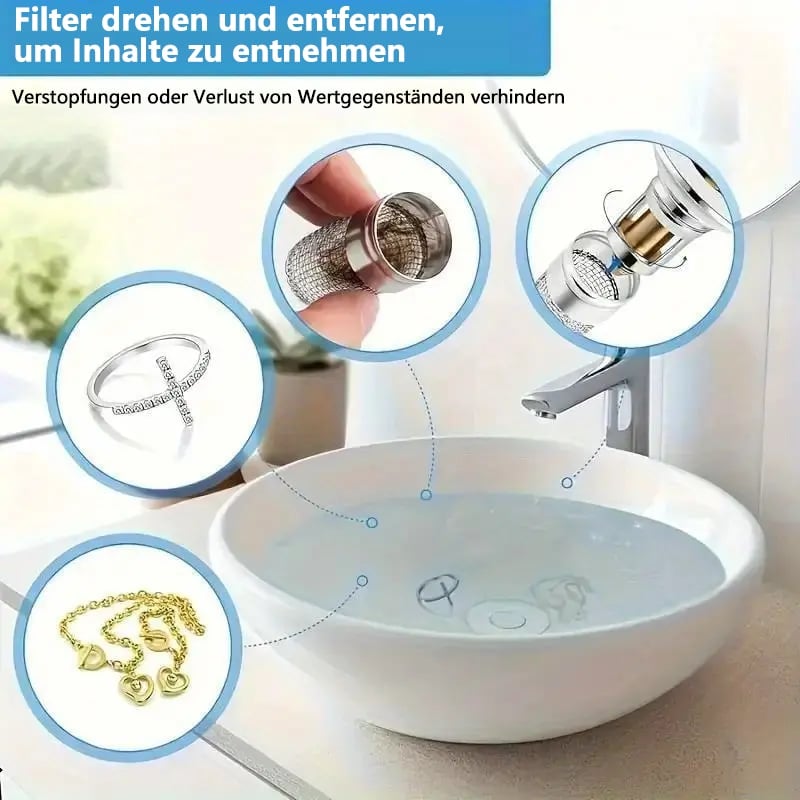 🚰Universelles Abflusssieb aus Edelstahl (2 KAUFEN, 1 GRATIS)🎁