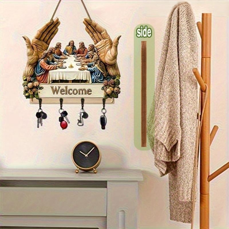 🔥Last Day Promotion 50% OFF🔥Jesus and Disciples Wall Art Keychain