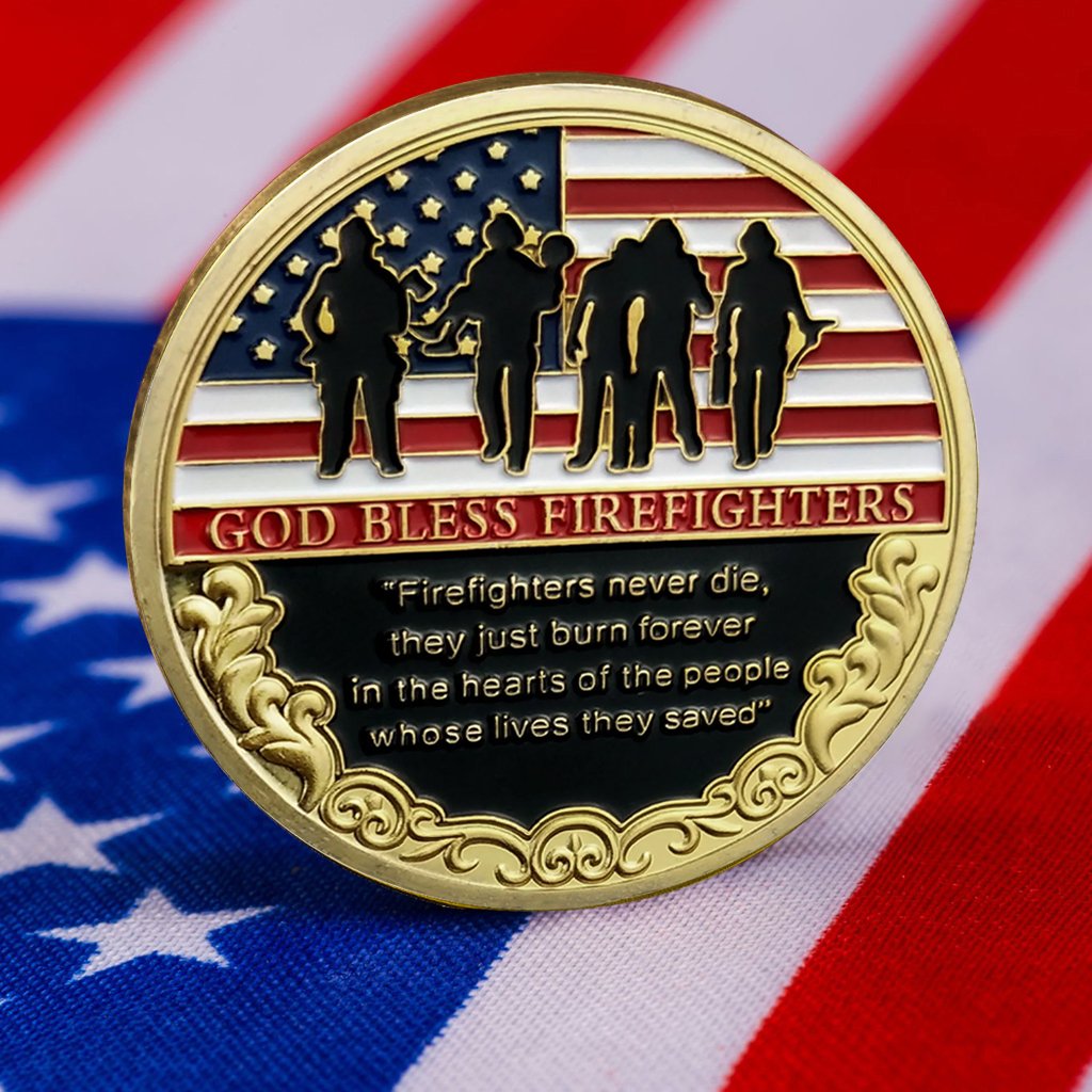 Firefighter Prayer Challenge Coin