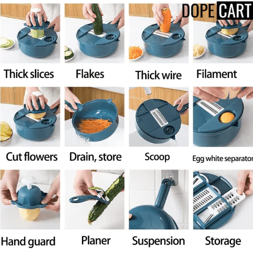 👩‍🍳Hot Sale ✨12-IN-1 Multi-Function Food Chopper