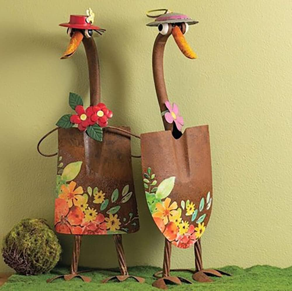 ❤️Mr & Mrs Duck Metal Statue