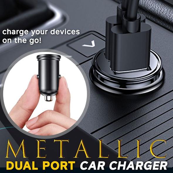 (New Year Promotion-SAVE 50% OFF)Metallic Dual Port Car Charger