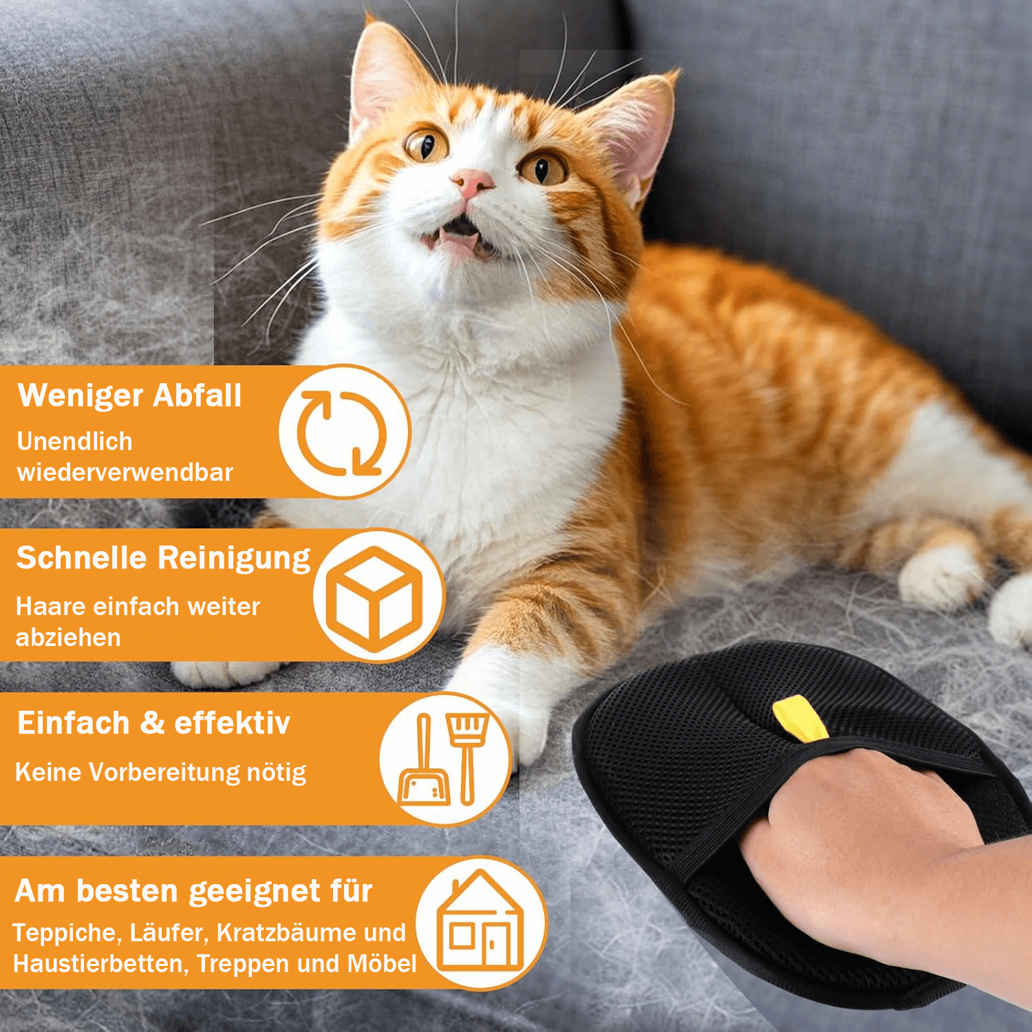 🔥Letzter Tag 49 % Rabatt🐾Tierhaar-Entferner-Handschuhe