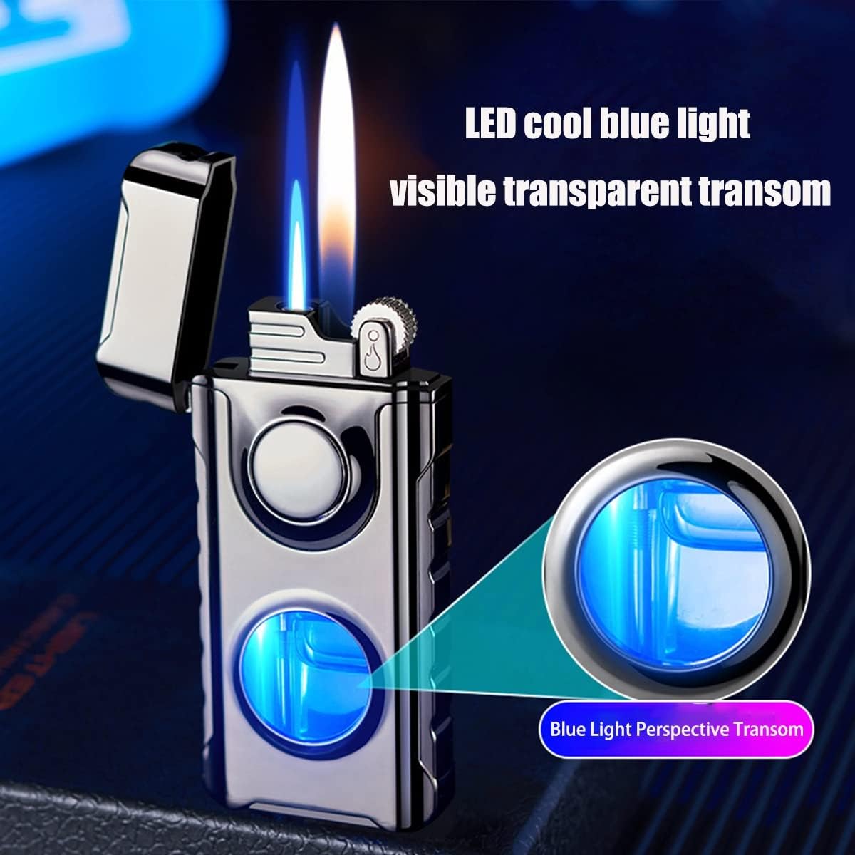 🔥Limited Time Sale 48% OFF🎉Double Fire Windproof Lighter Torch-Buy 2 Get Free Shipping