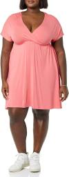 Amazon Essentials Women's Surplice Dress (Available in Plus Size)