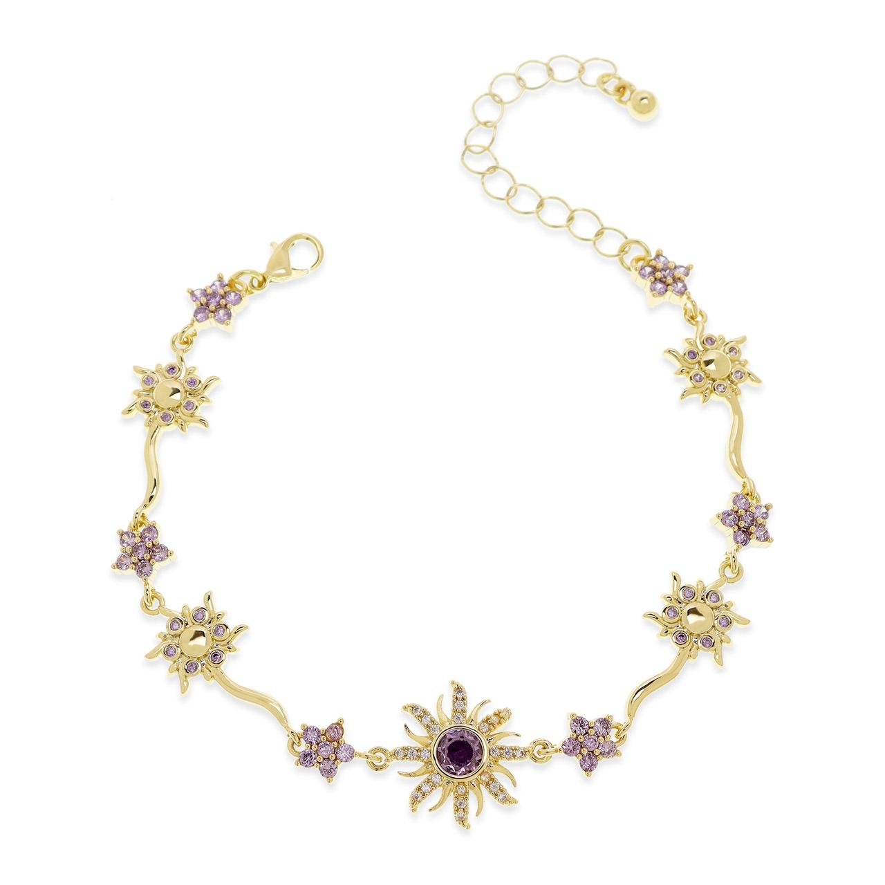 ✨💎Purple rhinestone sunburst bracelet
