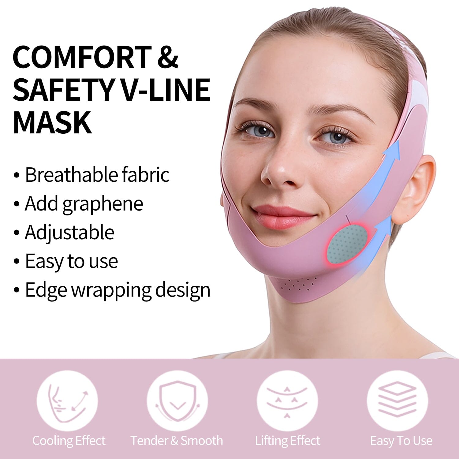 ⏰LAST DAY SALE 50% OFF💥Reusable V-Shaped Face Band