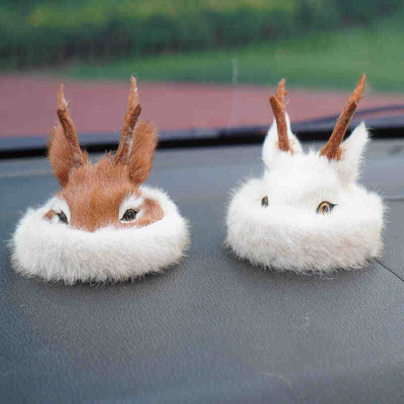 Handmade roe deer hat car dashboard ornaments