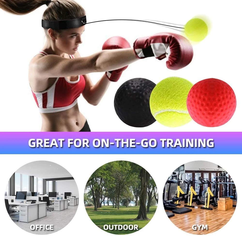 (🔥Last Day Promotion - SAVE 50%OFF) Boxing Reflex Ball Headband - Buy 3 Get 2 Free & FREE SHIPPING