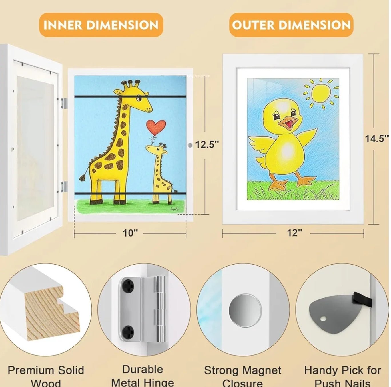 🔥Last Day Promotion 70% OFF🔥Kids Art Display Magnet Frame