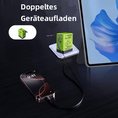 🔥Letzter Tag 50% RABATT-2-in-1 GaN kompatibel mit 120W Schnellladegerät