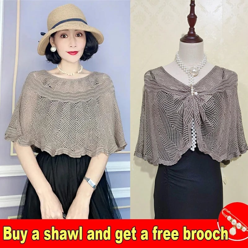 🔥Last Day Promotion 70% OFF-🔥-Knitted Sun-proof Shawl