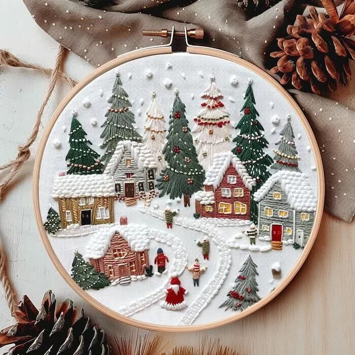 🎄2024 NEW Christmas Embroidery KIT - [Allows beginners to easily create perfect projects.]