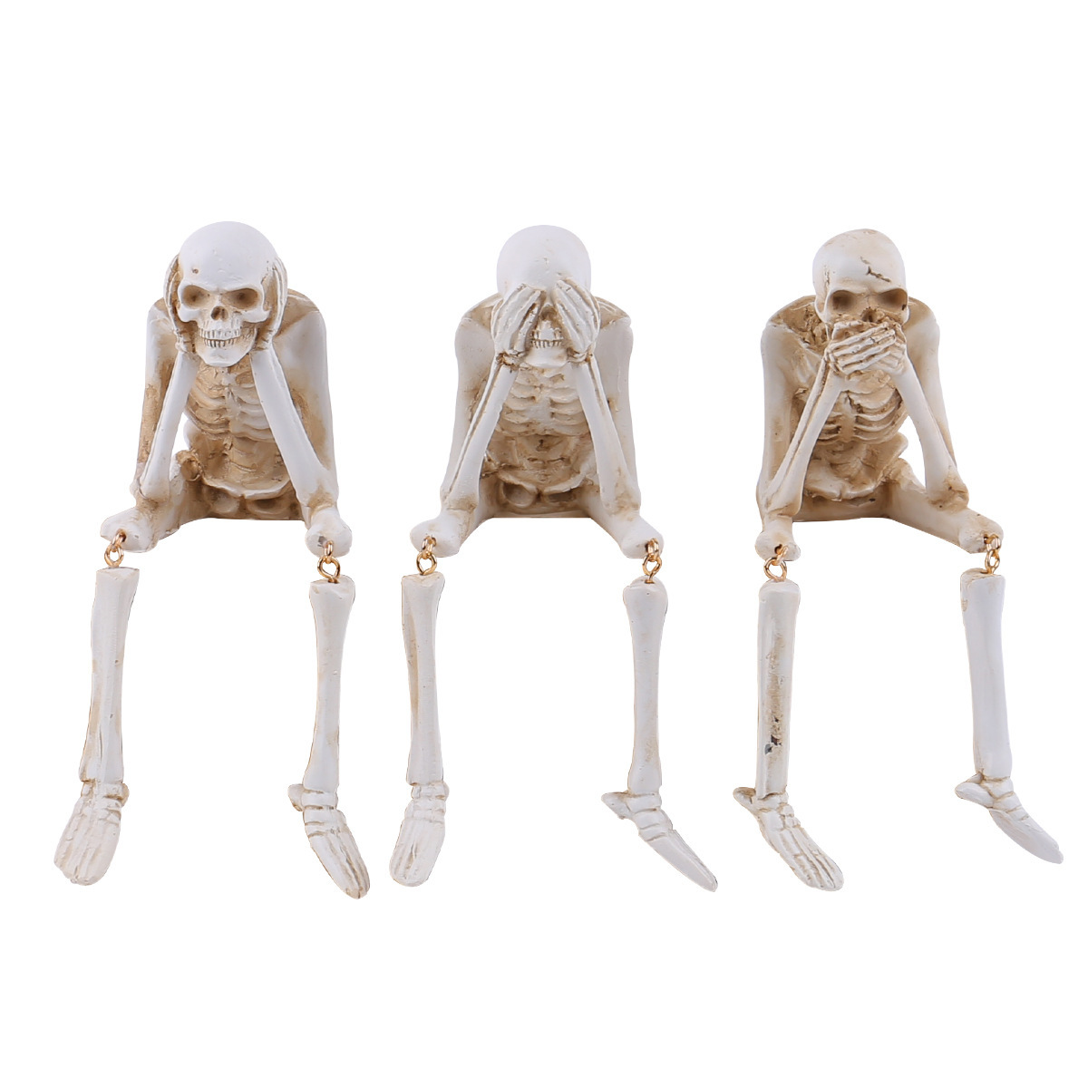 🔥Last Day Promotion 50% OFF🔥Skeleton Ornaments Sitting Skull Figurines