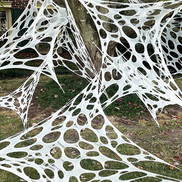 🎃🕷 Giant Stretchy Netting Spider Web Halloween Decorations