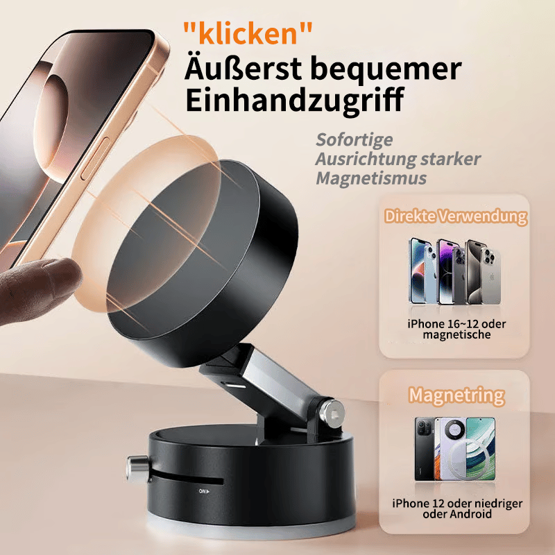 🔥Faltbarer tragbarer Vakuum-Magnet-Handy-Halter