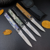Outdoor high hardness wilderness survival hiking portable folding knife