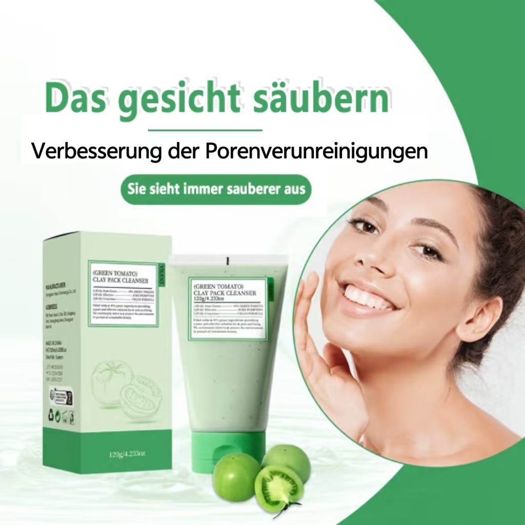 ✨(GRÜNE TOMATE) REINIGUNGSMITTEL FÜR TONMASKE