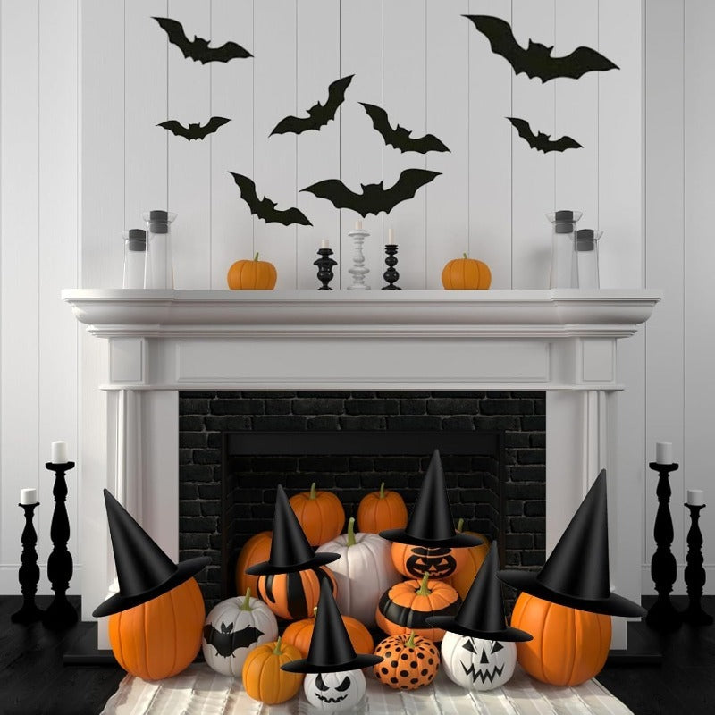 💥LAST DAY SALE 50% OFF💥Hanging Witch Hat & Bat Set