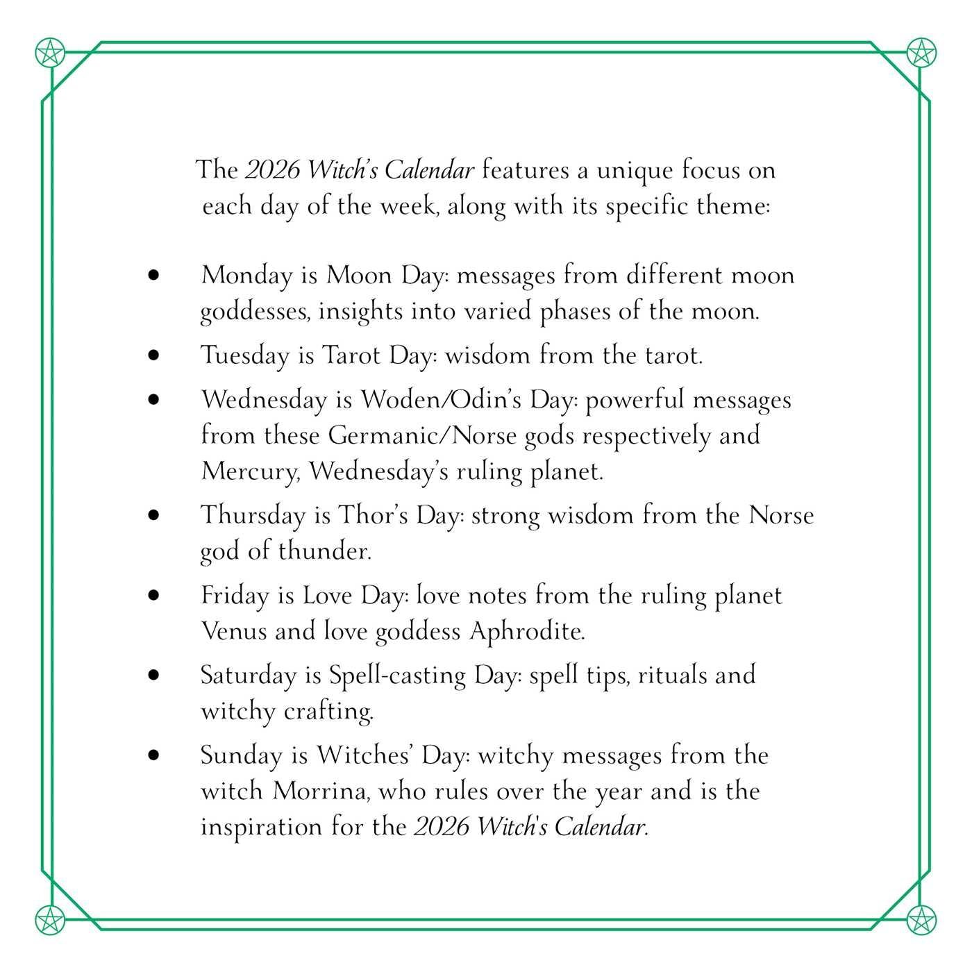 🔥LAST DAY SALE 50% OFF🧙📆2026 Witch's Calendar: Daily Magick Day-to-Day Calendar🔮