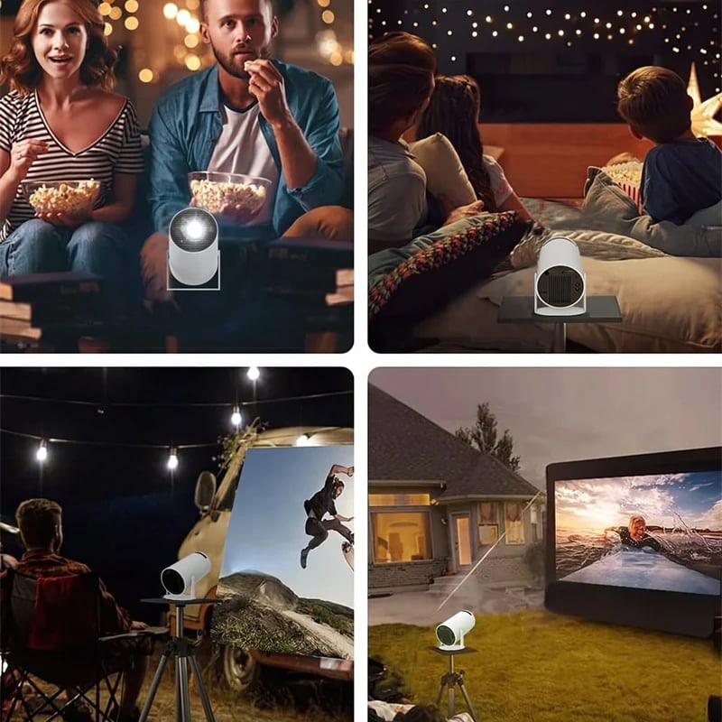 (🎄Christmas Hot Sale - 49% OFF) 🎥✨Portable Smart Projector – 4K Home Cinema & Outdoor Projector