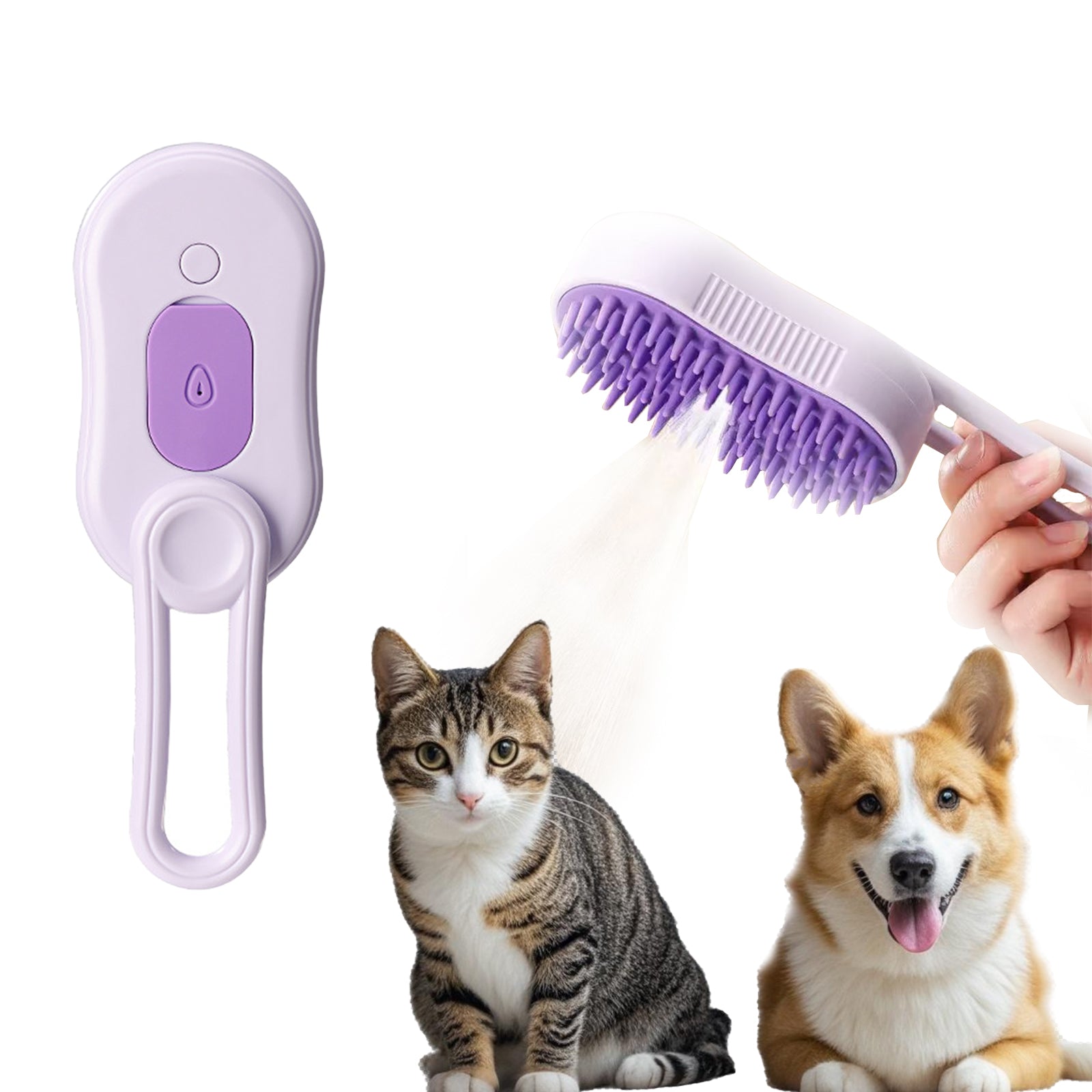 🌲Early Christmas Sale 48% Off🐱🐶Pet Grooming Brush With Spray🔥Buy 2 Free Shipping