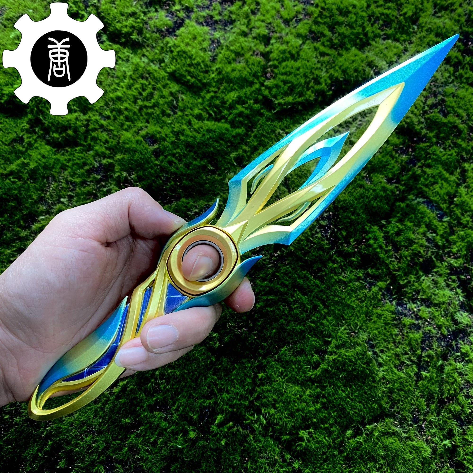 Metal Dull Blade Mystbloom Kunai 11'' Game Prop 3 Colors