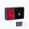 🔥 Last Day Promotion 50% OFF🎁Lucky Heart Sterling Silver Necklace WITH SIX ROSES💖