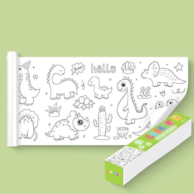 (🎄Christmas Hot Sale - 48%OFF) Children's Drawing Roll( Giveaway: Crayons), BUY 2 FREE SHIPPING