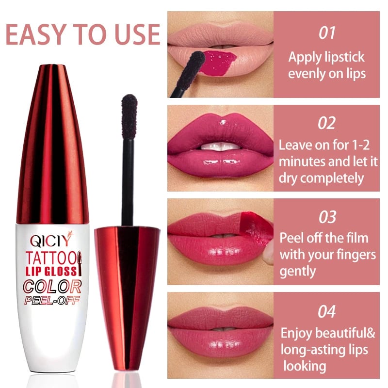🔥Last Day Promotion 70% OFF🔥Tattoo Lip Gloss 4 Colors