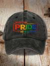 Unisex washed cotton hat with pride