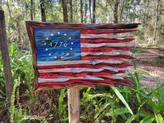 🔥One of Each Style 74.6% of people would choose👍BUY 2 GET 10% OFF Handmade Battle Flag With Cypress Trim