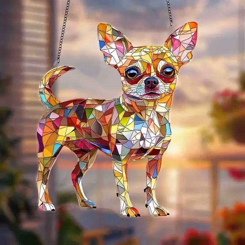 🌞Last Day 49% OFF🐕‍🦺Cute Chihuahua Suncatcher