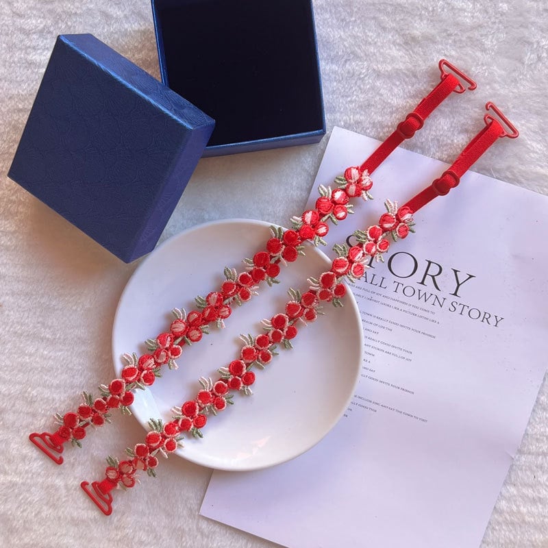 🎁TikTok Last Day Sale - 70% OFF🎉Handcrafted Floral Bra Straps