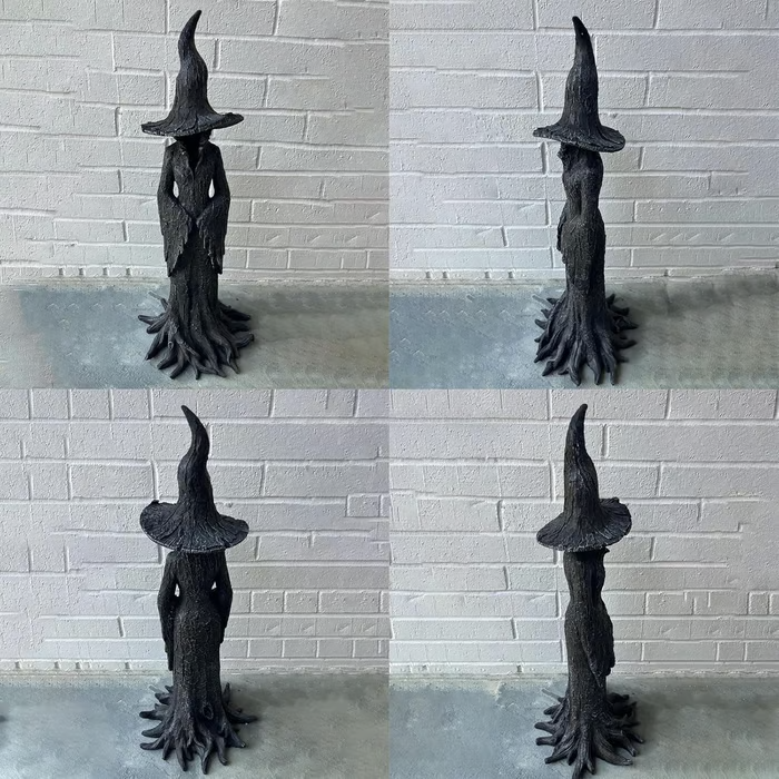 🔥LAST DAY 50% OFF - 🧙‍♀️Hand-Painted Enchanting Witch Statue: The Guardian of Your Home