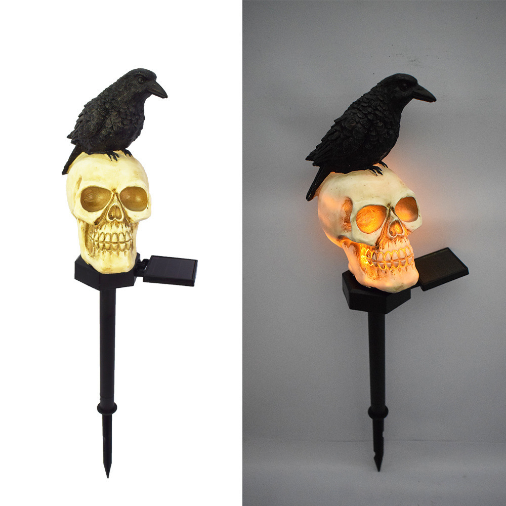 🔥Crow Skull Solar Garden Light