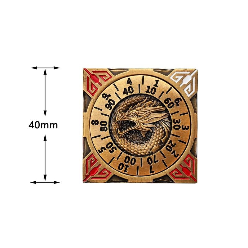 2025 New DND Fidget Spinner DICE: 7-in-1 Metal DND Dice Cube – 6-Sided Rotating Polyhedral Dice, Tabletop RPG Accessory for DMs and Player