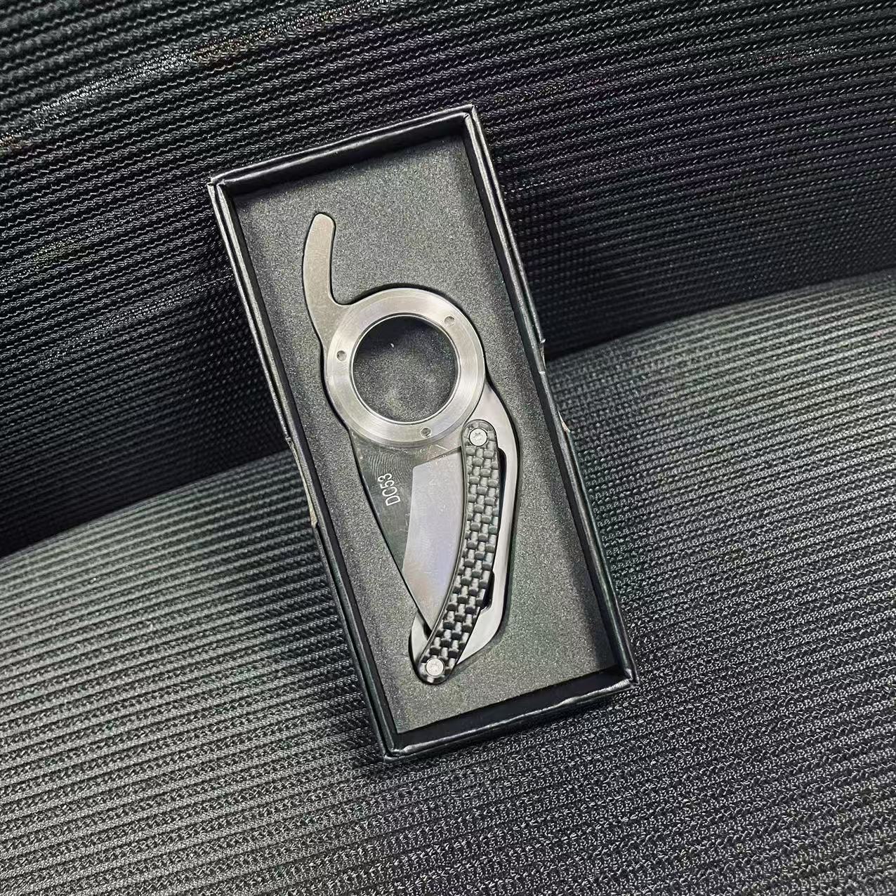 Ring Mini Self-Defense Mechanical Folding Knife