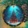 3D Shark Habitat Christmas Ornament