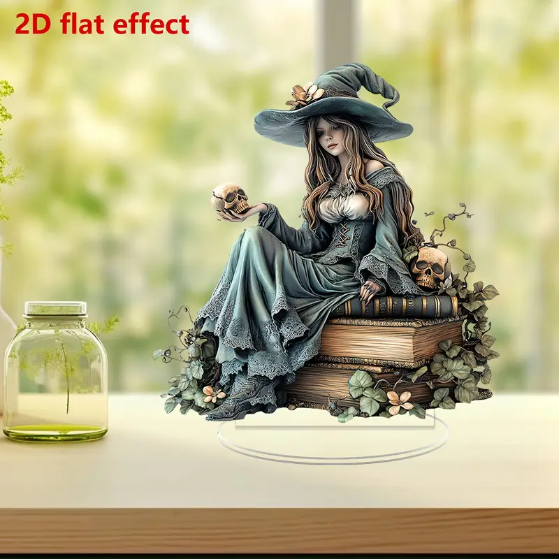 2D Witch Figurine