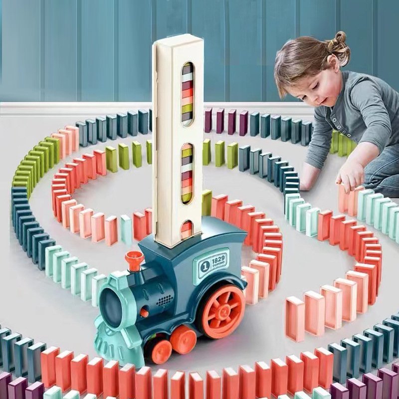 (🎄Early Christmas Sale-49% OFF) Dominoes Automatic Domino Train