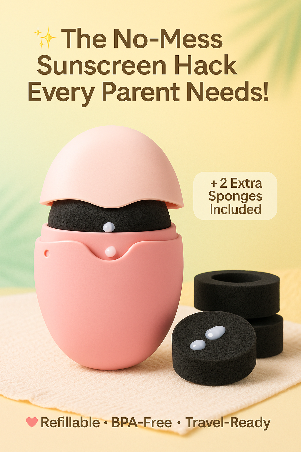 🔥Summer Hot Sale 49% OFF ☀️ Reusable sunscreen applicator💖