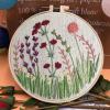 🎁Perfect Gift - 🔥Handmade Embroidery Hoop Flower Kit for Beginner