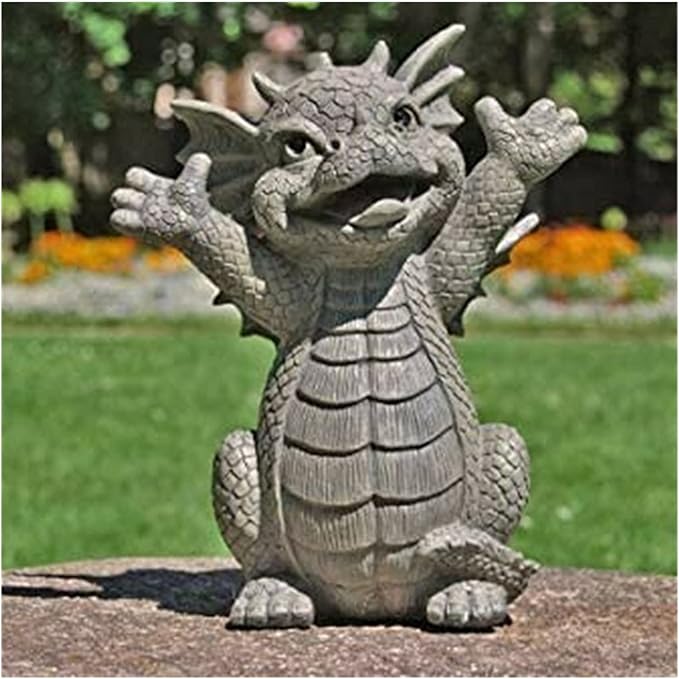 MystiCalls Garden Dragon Meditated Statue Collecting