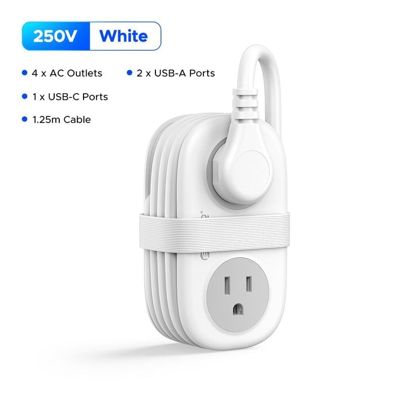 🎁TikTok Last Day Sale - 70% OFF🔥7 in 1  Power Strip, ORICO 4 Outlets 3 USB Ports