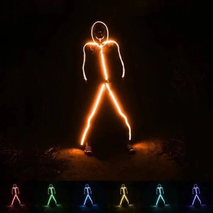 【50% OFF LIMITED STOCK】RGB COLOR LIGHT UP LED STICK FIGURE KIT-PERFECT FOR YOUR HALLOWEEN NIGHT