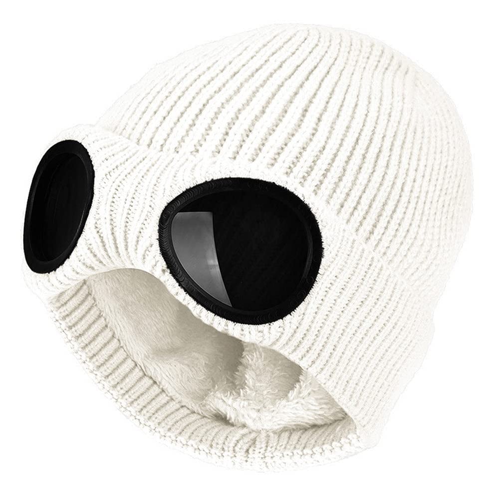 💥LAST DAY SALE 50% OFF💥Unisex Goggle Knitted Beanie Hat