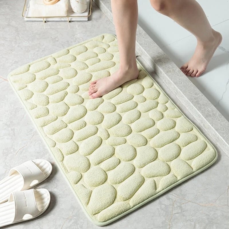 🔥(Last Day Sale- 50% OFF) Cobblestone Embossed Bathroom Bath Mat - Buy 2 Free Shipping