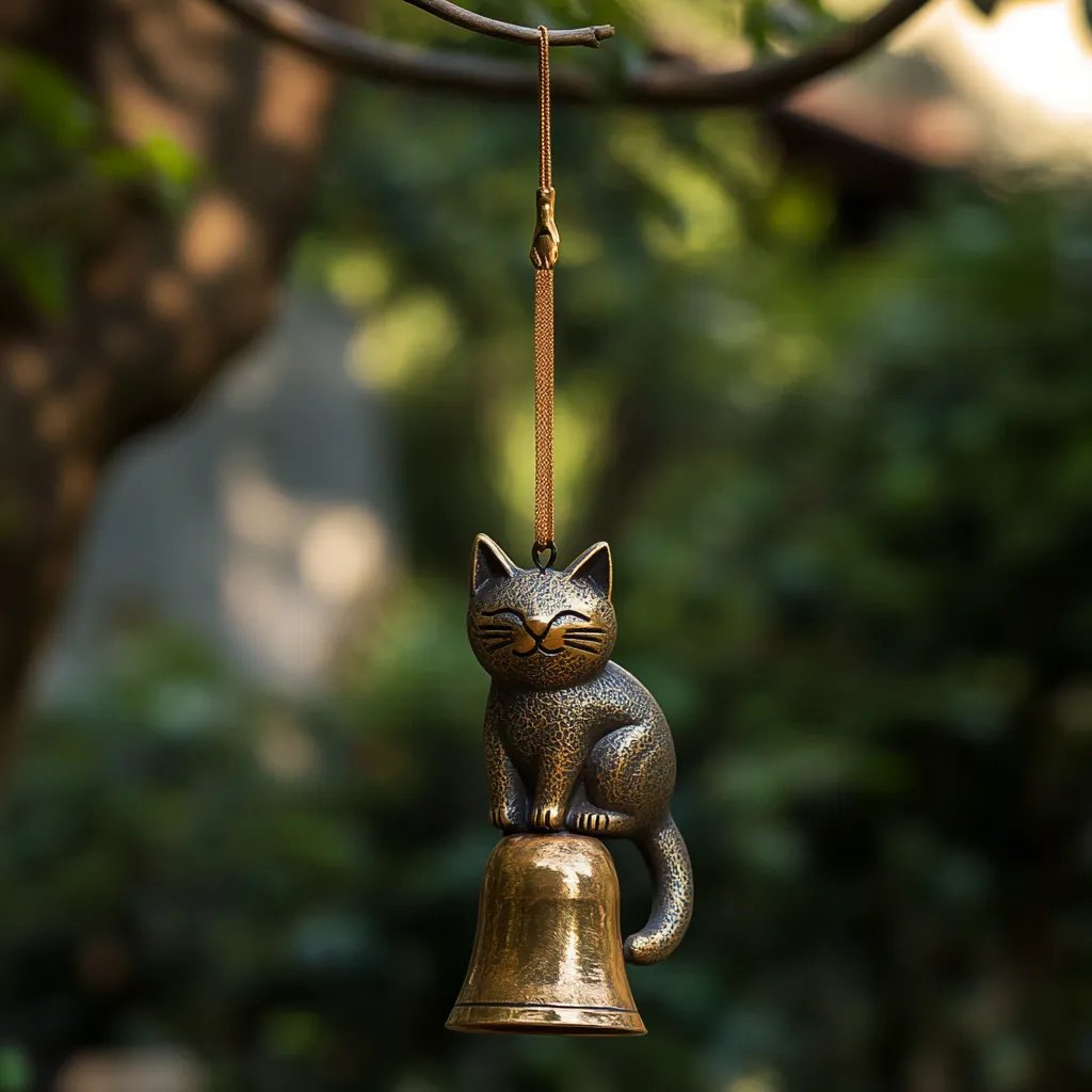 🎁TikTok Last Day Sale - 70% OFF🎉Handmade Retro Cat Wind Chime