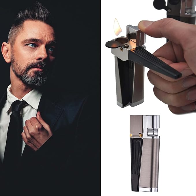 2 in 1 Set Lighter with Foldable Rotatable